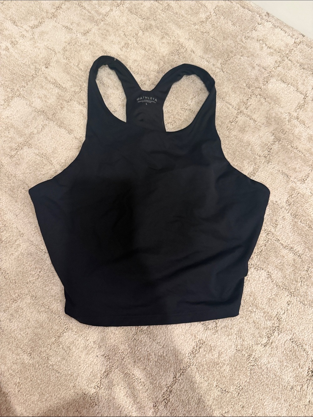 Athleta Black long line swim top